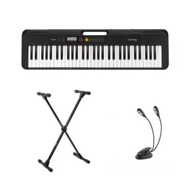 Imagem de Teclado Casio Casiotone CT-S200 com Suporte e Luminária Kit