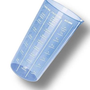 Imagem de Copo Medidor Graduado Plastico Colorido Dosador 500 Ml - Injetemp