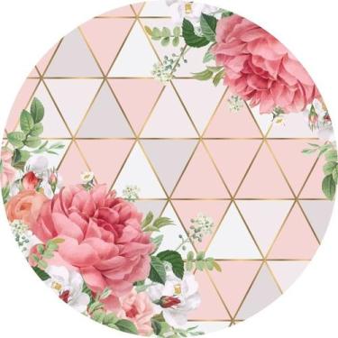 Imagem de Painel Redondo Veste Fácil 1,50m Flores - Fadrix