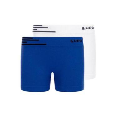 Imagem de Kit com 2 Cuecas Infantil Boxer Lupinho 132-002 - LUPO, Branco, P