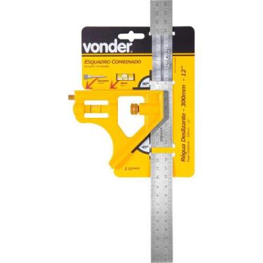 Imagem de Esquadro combinado 12" aço inox - Vonder
