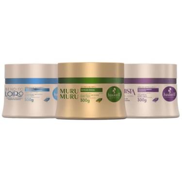 Imagem de Kit Cronograma Haskell Cabelos Loiros Bendito Loiro + Ametista + Murum