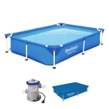 Imagem de Piscina Estrutural Infantil 1.200 Litros Splash Juniors com Capa e Bom