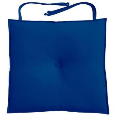 Imagem de Almofada Para Cadeira 40x40cm Moond - Azul Royal - FASTLAR