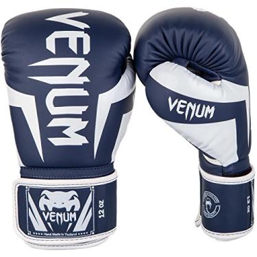 Imagem de Venum Luvas de boxe Elite - Branco/Azul-marinho