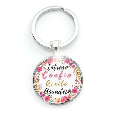 Imagem de Chaveiro "Entrego, Confio, Aceito, Agradeço" - RECANTO ASTRAL