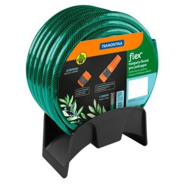 Imagem de Mangueira Flex Tramontina Verde em PVC 3 Camadas 20 m com Engate Rosqu