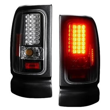 Imagem de ILONPA Conjunto de luzes traseiras de tubo com 2 peças, lente transparente para Ram 1500 1994-2001, Ram 2500 3500 1994-2002 - lado do motorista e passageiro 55055264AC 55055265AC