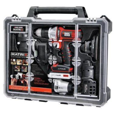 Imagem de Kit Furadeira Parafusadeira 6x1 20v Matrix Black Decker - B&D