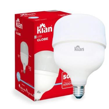 Imagem de Lâmpada Led Globe 50W Branca Fria E27 Bivolt - Kian, Branca, 50W