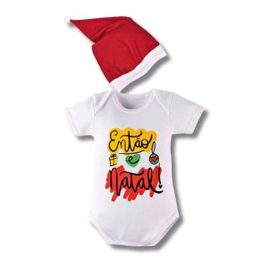 Imagem de Body Bebe então é natal + gorro Roupinha Menino Menina