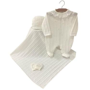 Imagem de Saída Maternidade Em Tricot Domenica - PEQUENO ANJO, Palha, P