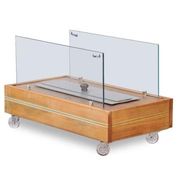 Imagem de Lareira Ecológica Slim com Vinco Central Queimador 40cm/60cm - Topfire