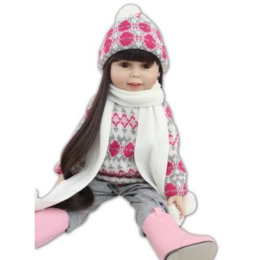 Imagem de Bebe Reborn Menina 100% Silicone 48 Cm - PRO BABY