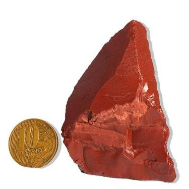 Imagem de 01 Jaspe Vermelho Pé e Bico Serrado 100 a 200g Média 8cm - CristaisdeC