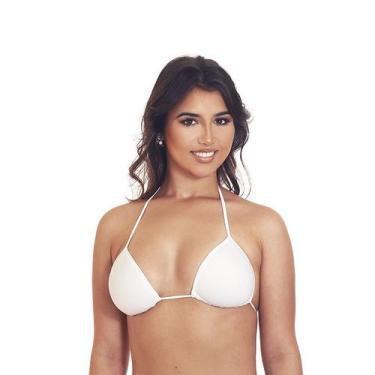 Imagem de Busto Biquíni Praia Cortininha Com Bojo Avulso - Estigma, Branco, G