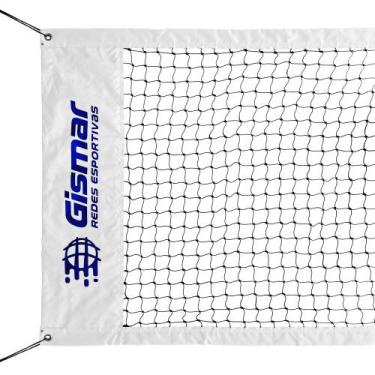 Imagem de Rede Multisport Pro Beach Tennis, Futevôlei, Vôlei de Praia Branca - G