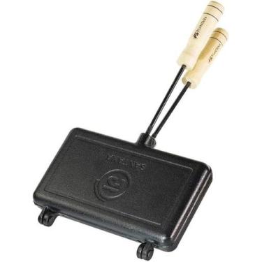 Imagem de Sanduicheira Pão Forma Dupla Ferro Fundido Santana 20x11 Cm