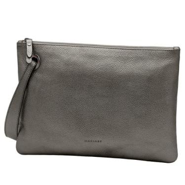 Imagem de Bolsa Carteira Clutch de Couro Mariart Azaleia, Onix