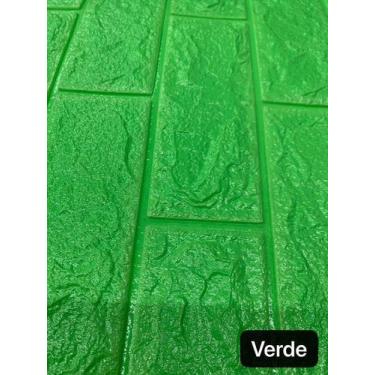 Imagem de Painel Adesivo 3d Alto Relevo Revestimento 70x77cm Verde - oem