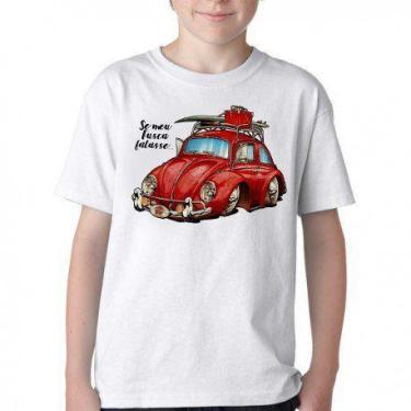 Imagem de Camiseta Infantil ou adulto Se meu Fusca falasse Blusa Criança todos t
