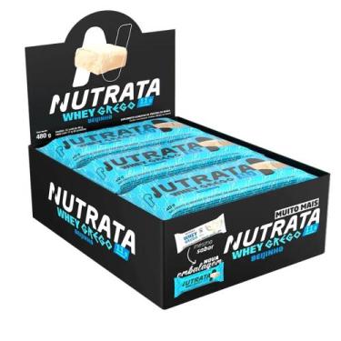 Imagem de Barra de Proteína Sabor Beijinho Whey Grego Display com 12 un. de 40g 