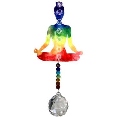 Imagem de Sino dos Ventos Mensageiro 7 Chakras Meditação Cristal Feng Shui - Sir