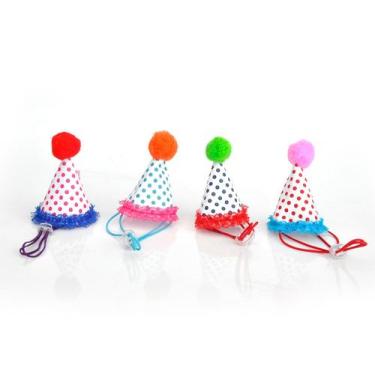 Imagem de Chapéu Palhacinho para Cachorro e Gato Pet - Bichinho Chic, Variadas, 