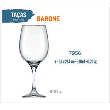 Imagem de 24 Taças Barone 600ml  - Vinho Tinto Rosé Branco Água - Nadir Figuered