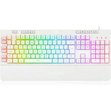 Imagem de Teclado Gamer Redragon Shiva Lunar White K512w-rgb - Branco