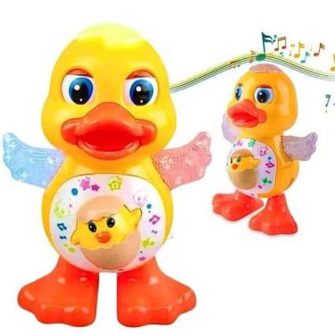Imagem de Patinho Dançante Musical Infantil Som E Luz Duck Mexe Olho Cor Amarelo
