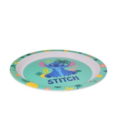 Imagem de Prato Refeição Infantil Melamina 21cm Stitch Disney - Tuut