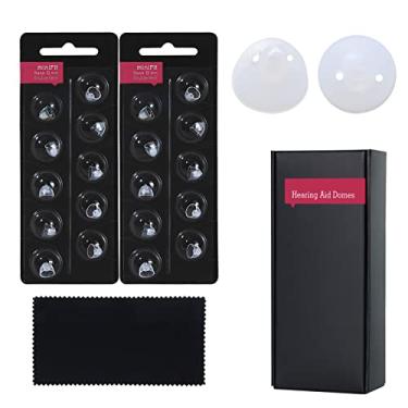 Imagem de LIKODA TEK Domos para Aparelhos Auditivos Oticon Minifit Double Vent Bass Domes: 2 Pacotes (8 Mm), Domos Universais para Suprimentos de Aparelhos Auditivos Oticon