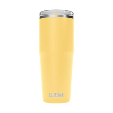 Imagem de CamelBak Copo Thrive à prova de vazamento de 850 g - aço inoxidável isolado - à prova de derramamento - compatível com porta-copos, flor amarela