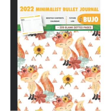 Imagem de 2022 Minimalist Bullet Journal/BUJO with Sweet Fox Cover: Basic Bujo | Classic Bullet Journal Help You Organize Your Life With A Standard Numbered And Dotted Pages | 240 Pages | 7.5 * 9.25