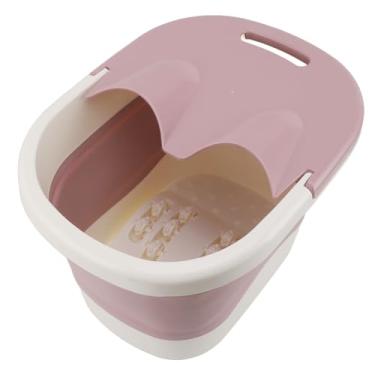 Imagem de Banheira para Pés, Balde de Imersão Portátil Dobrável para Pés para Casa (Rosa)