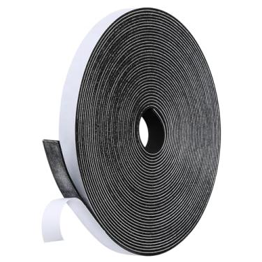 Imagem de Amzjjle Fita de Vedação de Porta com Vedação Contra Intempéries(1/2"x1/16"x32 Pés), Adesivo Forte, À Prova de Luz, À Prova de Som, Fita de Espuma À Prova de Intempéries para Porta (1/2 Polegada X 1/16
