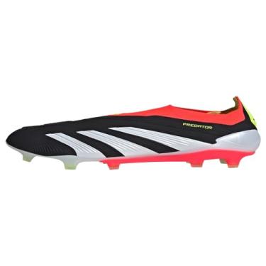 Imagem de adidas Chuteiras de futebol masculinas Predator Elite, Núcleo preto/branco nuvem/vermelho solar, 45