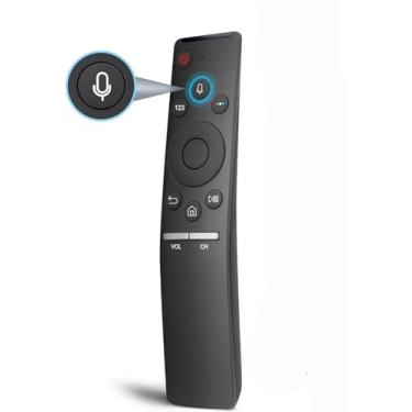 Imagem de BN59-01266A Controle remoto de substituição por voz para Samsung Smart QLED TV UN55MU8500FXZA UN55MU800DFXZA UN55MU8000FXZA UN49MU800DFXZA UN49MU7600FXZA UN49MU7500FXZA UN49MU7000FXZA UN49MU7000FXZA ZA UN82 MU800DFXZA