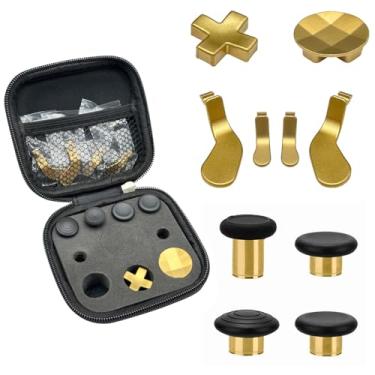 Imagem de EASEGMER- Easegmmer Thumbsticks para Xbox One Elite Series 2-10 em 1 Acessórios de revestimento Kits Peças Incluindo 4 Joysticks de troca, 4 Paddles, 2 D-Pads para Elite Ser