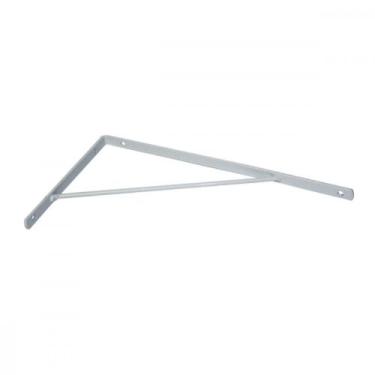 Imagem de Cantoneira Mao Francesa Overtime Leve Branco 30Cm - Kit C/12 Unidades