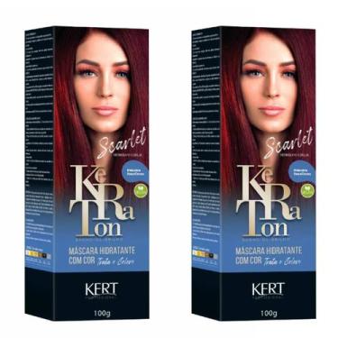 Imagem de Kit 2 Keraton Tonalizante Banho De Brilho Scarlet - Kert