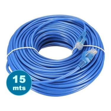 Imagem de Cabo Fio Internet Rede 15 Metros C/conector Nas Pontas Rj45 - NEWDAY