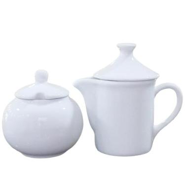 Imagem de Jogo Café e Chá Mesa Posta 2 peças - Bule Leiteira 300ML + Açucareiro 