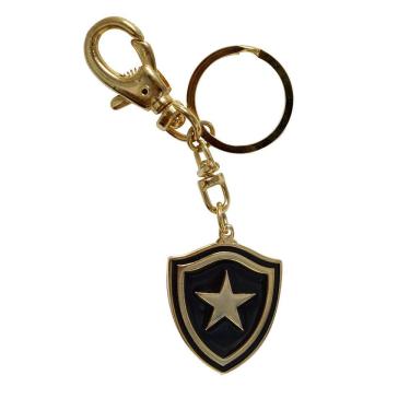 Imagem de Chaveiro Botafogo Brasão Ouro Metal Com Mosquetão - Oficial
