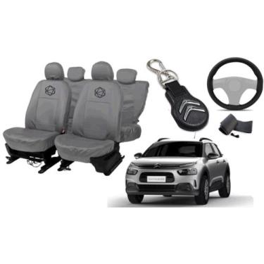 Imagem de Jogo de Capa Automotiva Cinza C4 Cactus 2018 a 2025 - ferro tech