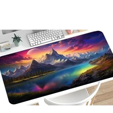 Imagem de Mouse pad ergonômico premium com base antiderrapante e bordas costuradas (MY015, médio)