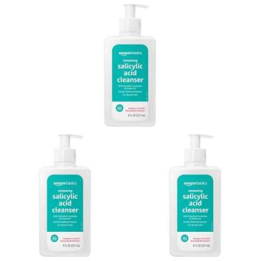 Imagem de Limpador Amazon Basics Renewing Salicylic Acid 240 mL, pacote com 3