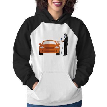 Imagem de Moletom Feminino Pintor Automotivo - Foca na Moda, Branco, Preto, GG
