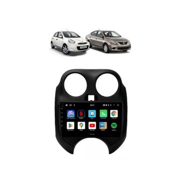 Imagem de Kit Multimídia March Versa 2010 / 2014 Android 9 Pol Carplay Gps 2/32GB - 915BR ROADSTAR